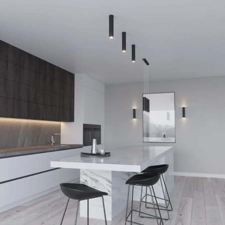 Lámpara colgante Vaza negro, 3 luces