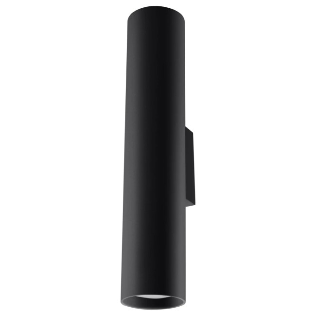 Aplique de pared Vaza negro, 2 luces