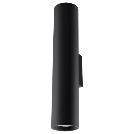 Aplique de pared Vaza negro, 2 luces