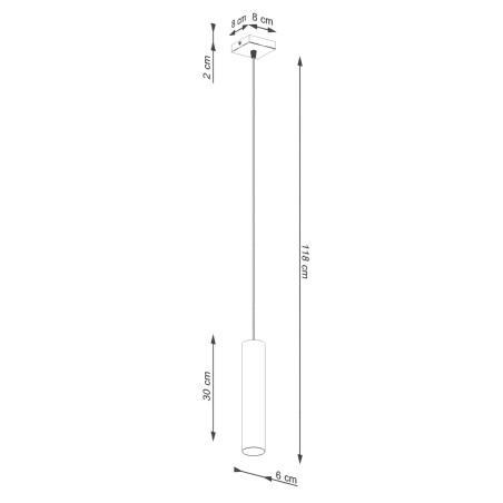 Lámpara colgante Vaza beige, 1 luz