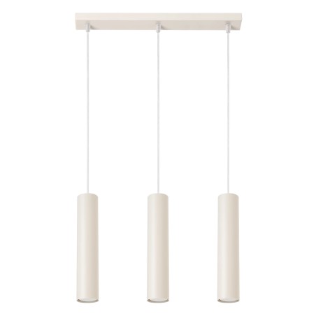 Lámpara colgante Vaza beige, 3 luces
