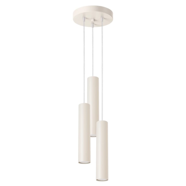 Lámpara colgante Vaza beige, 3 luces