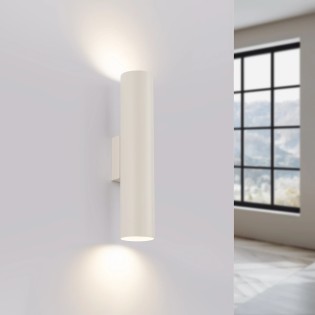 Aplique de pared Vaza beige, 2 luces
