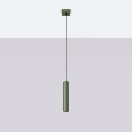 Lámpara colgante Vaza verde oliva, 1 luz