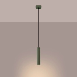 Lámpara colgante Vaza verde oliva, 1 luz