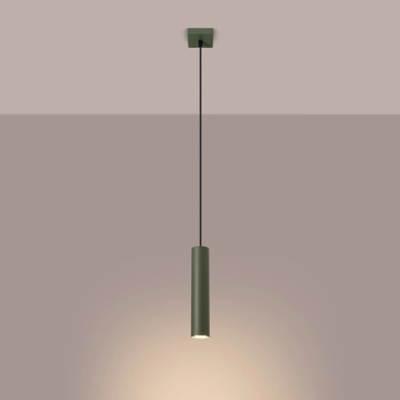 Lámpara colgante Vaza verde oliva, 1 luz