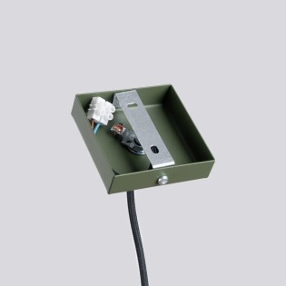 Lámpara colgante Vaza verde oliva, 1 luz
