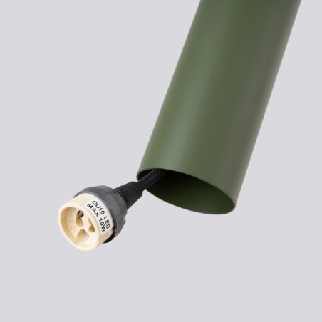 Lámpara colgante Vaza verde oliva, 1 luz