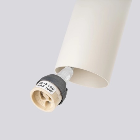 Lámpara colgante Vaza beige, 2 luces