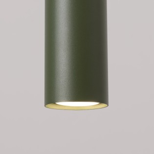 Lámpara colgante Vaza verde oliva, 3 luces