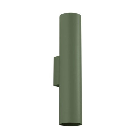 Aplique de pared Vaza verde oliva, 2 luces