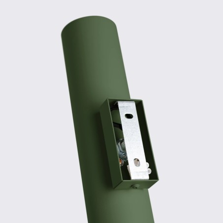 Aplique de pared Vaza verde oliva, 2 luces