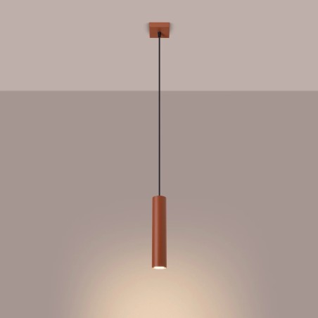 Lámpara colgante Vaza rojo, 1 luz