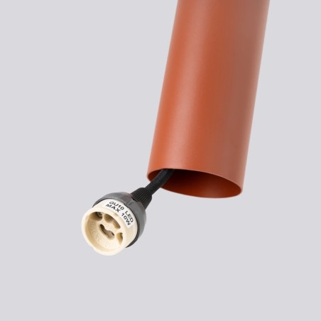 Lámpara colgante Vaza rojo, 1 luz