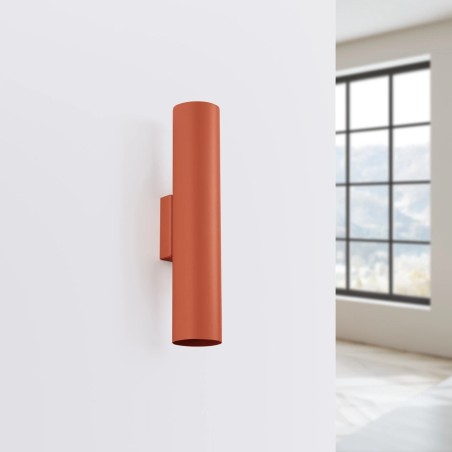 Aplique de pared Vaza rojo, 2 luces