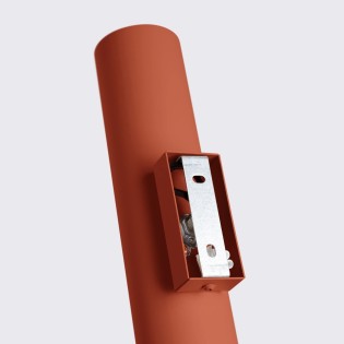 Aplique de pared Vaza rojo, 2 luces