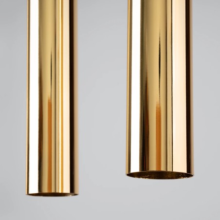 Lámpara colgante Vaza dorado pulido, 2 luces