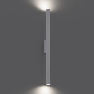 Aplique de pared Vacu blanco, 2 luces