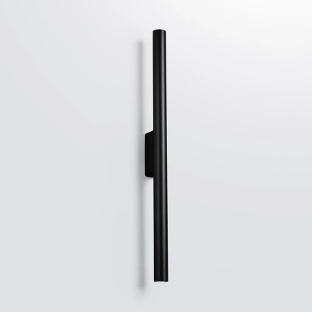 Aplique de pared Vacu negro, 2 luces