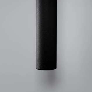 Aplique de pared Vacu negro, 2 luces