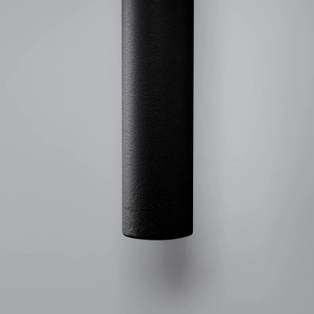 Aplique de pared Vacu negro, 2 luces