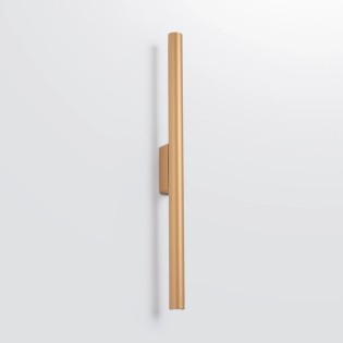 Aplique de pared Vacu dorado, 2 luces