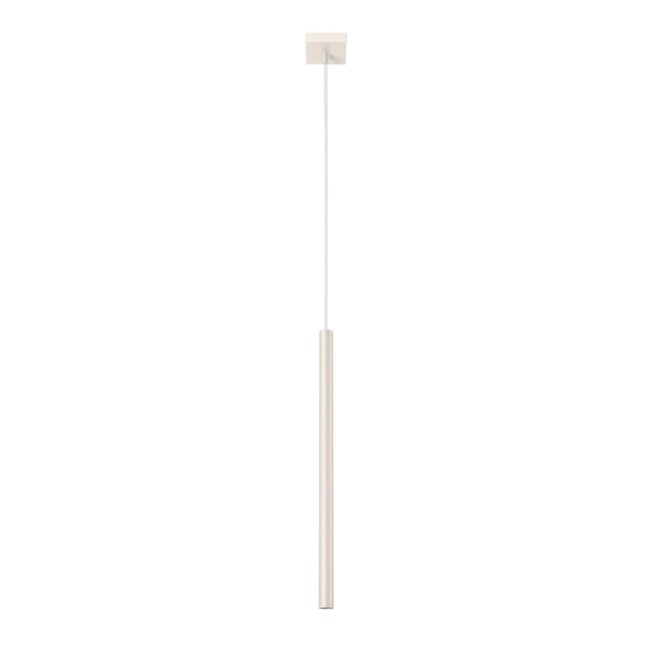 Lámpara colgante Vacu beige, 1 luz