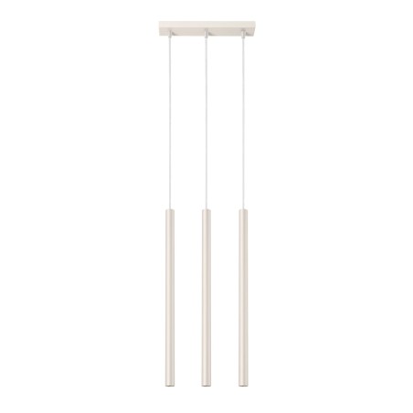 Lámpara colgante Vacu beige, 3 luces