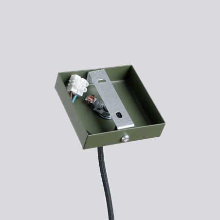 Lámpara colgante Vacu verde, 1 luz