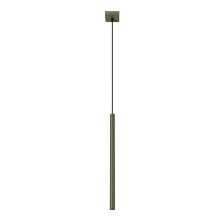 Lámpara colgante Vacu verde, 1 luz