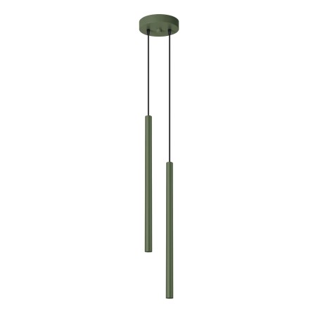 Lámpara colgante Vacu verde , 2 luces