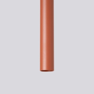 Lámpara colgante Vacu rojo, 3 luces