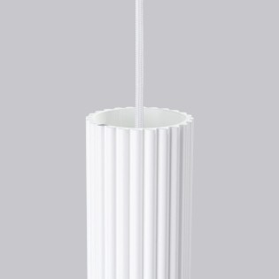 Lámpara colgante Moto blanco, 1 luz
