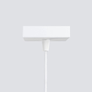 Lámpara colgante Moto blanco, 1 luz