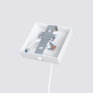 Lámpara colgante Moto blanco, 1 luz