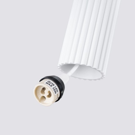 Lámpara colgante Moto blanco, 1 luz