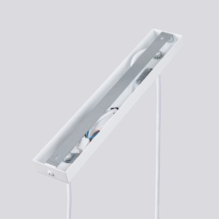 Lámpara colgante Moto blanco, 2 luces
