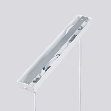 Lámpara colgante Moto blanco, 2 luces