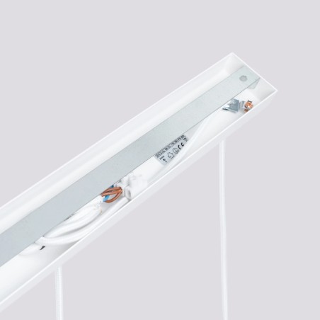 Lámpara colgante Moto blanco, 3 luces