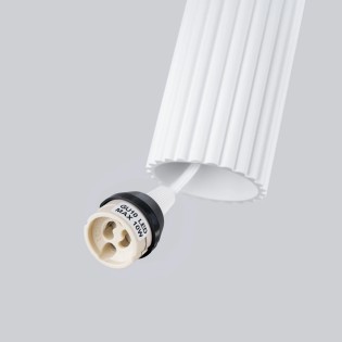 Lámpara colgante Moto blanco, 3 luces