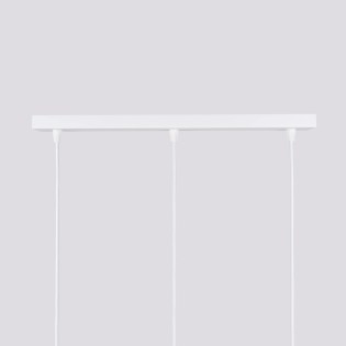 Lámpara colgante Moto blanco, 3 luces