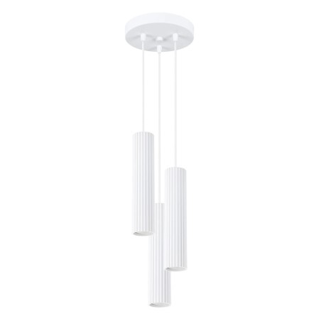 Lámpara colgante Moto blanco, 3 luces