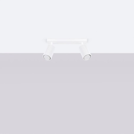 Regleta Moto blanco, 2 luces