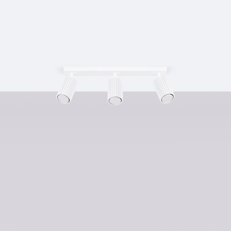 Regleta Moto blanco, 3 luces