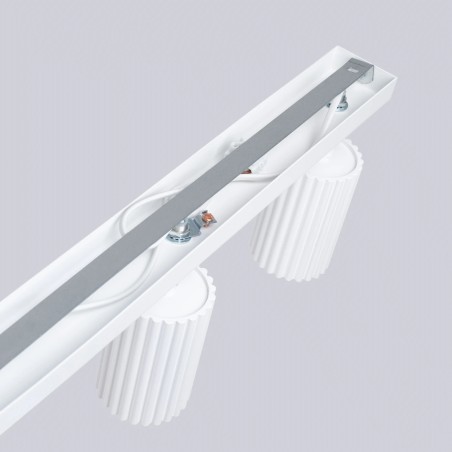 Regleta Moto blanco, 3 luces