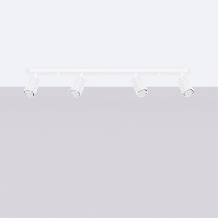 Regleta Moto blanco, 4 luces