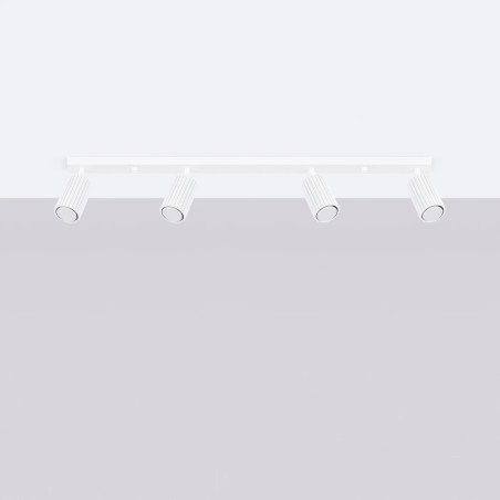 Regleta Moto blanco, 4 luces