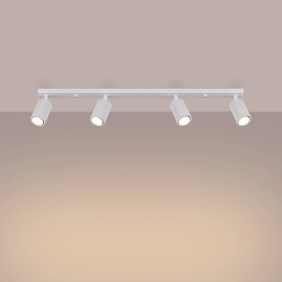 Regleta Moto blanco, 4 luces