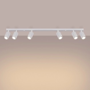 Regleta Moto blanco, 6 luces