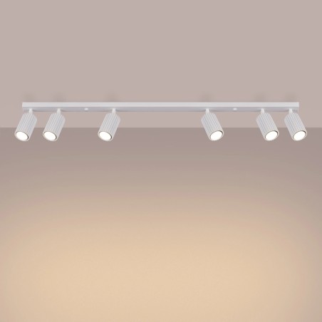 Regleta Moto blanco, 6 luces